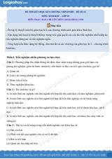 Đề thi giữa kì 1 Sinh 10 Kết nối tri thức - Đề số 12